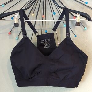 Kindred By Kindred Bravely Nursing Black Womens Bralette Maternity Bra L-Regular